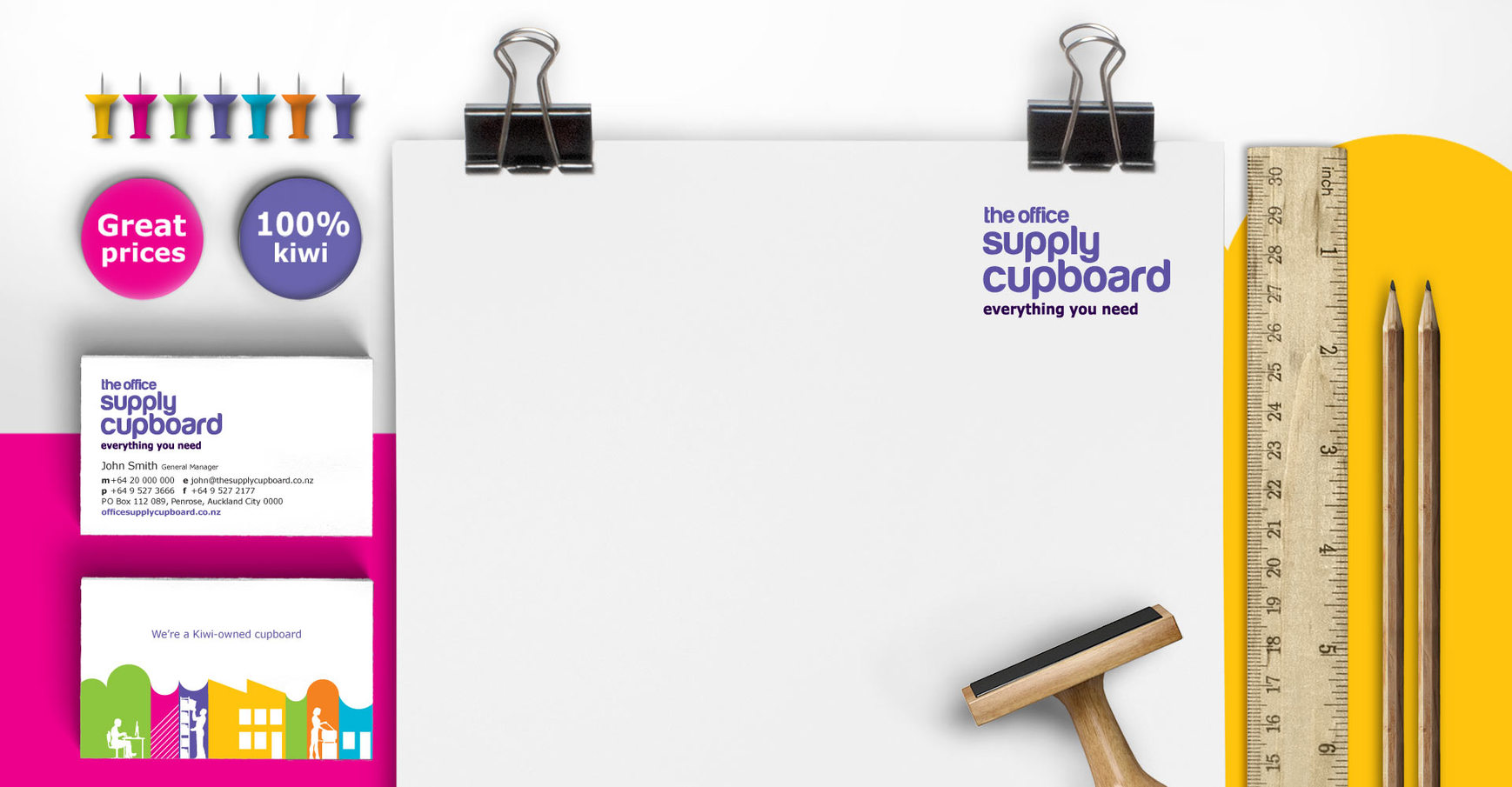 Office Supply Cupboard Branding concept